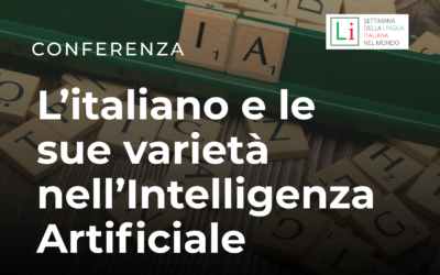 Conferenza: L’italiano e le sue varietà nell’Intelligenza Artificiale